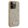 Guess GUHCP14LPMSDGSD iPhone 14 Pro 6.1 złoty/gold hardcase Disco Metal Script